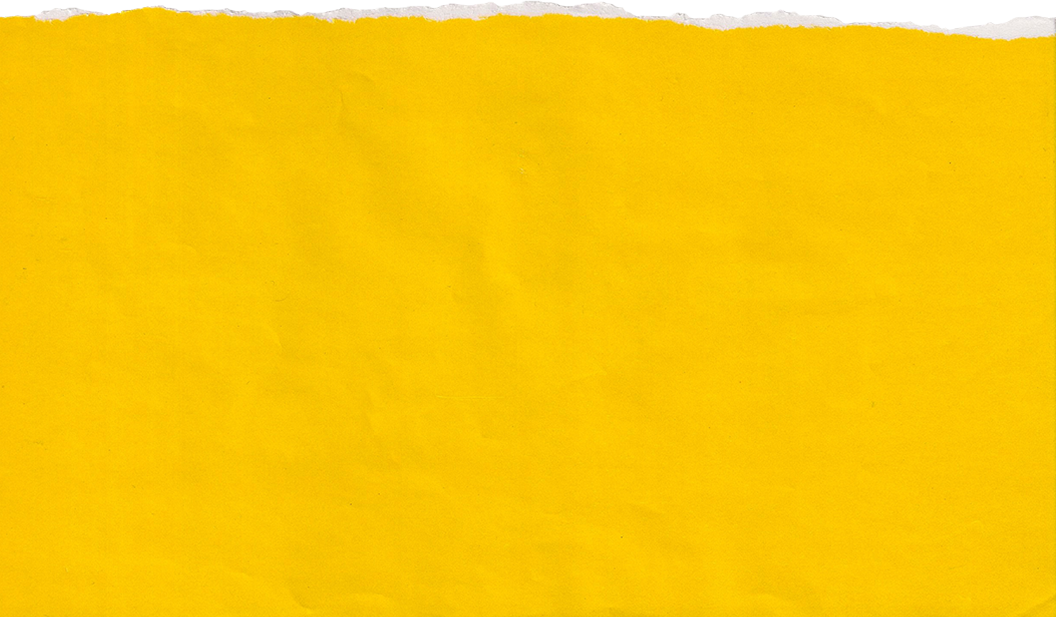 Yellow Art Paper with One Straight Ripped Edge